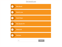 Tablet Screenshot of dirt-bandit.com